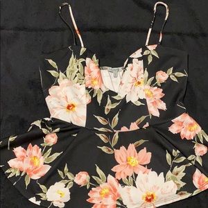 Floral spaghetti strap top